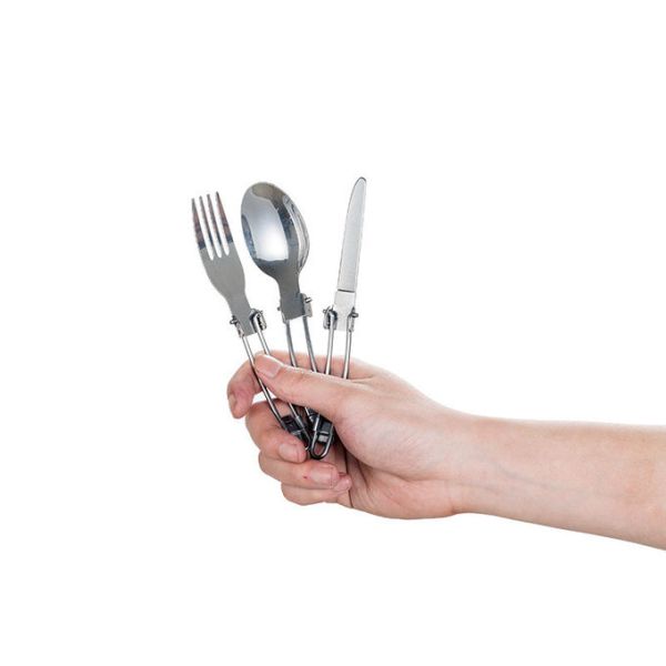 Stainless Steel Outdoor Folding Picnic Tablewares Logo Customized