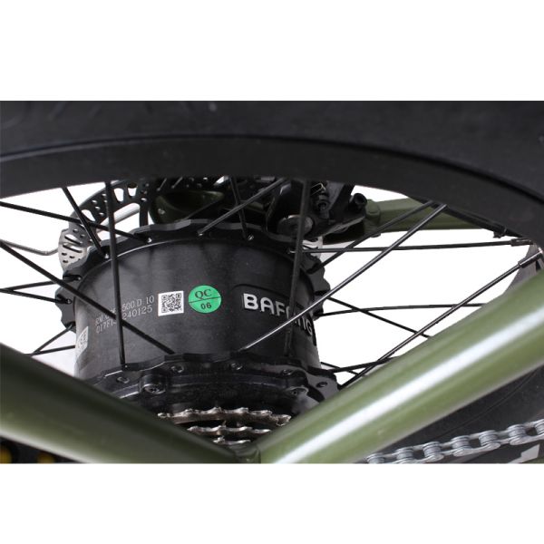 20 Inch 500w Electric Bike 8 Speed Fat Tyre Adult E Bicycle with 2 Seats and Foot Rest
