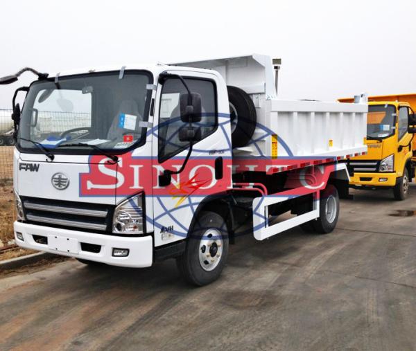 4m3 Municipal Construction Mini Dump Truck , Six Wheeler 4 Ton Tipper Truck