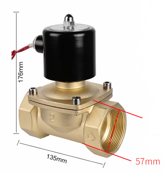 Клапан воды безредукторной передачи пневматические/модулирующая лампа соленоида 2В500-50 с 2