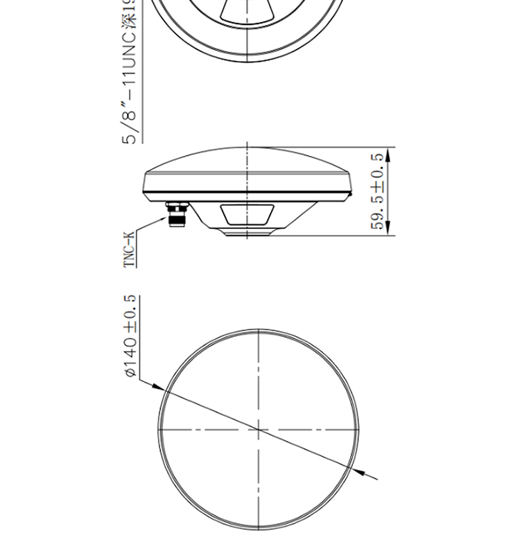 RTK Multi Satellite Differential GNSS Antenna Precision Mushroom Head UFO GPS Antenna