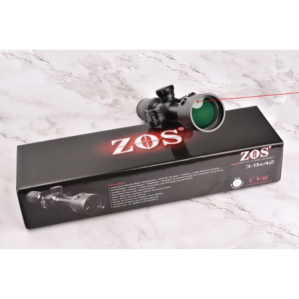 Optical Scopes Essential ZOS 3-9x42 R6 First Focal Plane Scope with Red Illumination