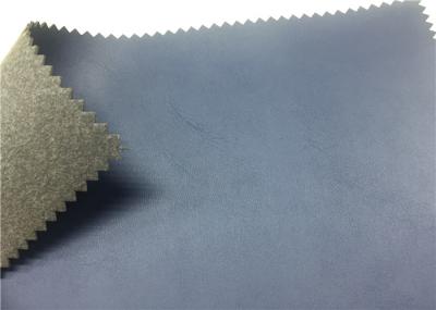 Dark Blue Shoes Synthetic Leather 1.4 Mm Nonwoven Backing For Sports Shoes
