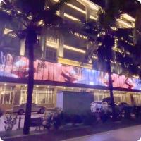 2020 P50 P100 RGB Cuadrado Video Pared Led Mesh Pantalla LED Pantalla de píxeles IP65