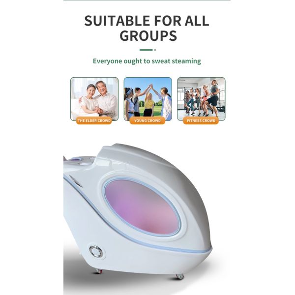 200 Вт Дальний инфракрасный луч Ароматическая спа Паровая капсула Капсульная терапия Красота Пот