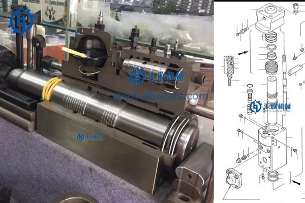 Anti Rust Hydraulic Hammer Spare Parts Through Bolt Kit Cylinder Side Rod Nut