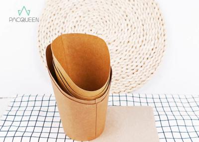Grease Proof Paper Takeaway Food Containers Onion Rings / Chip Scoop Cups