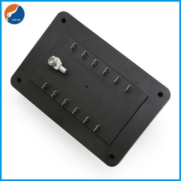 Патрон предохранителя выхода 6.3mm входного сигнала 12 яхты 1 шлюпки корабля терминальный пластиковый водоустойчивый с индикатором СИД