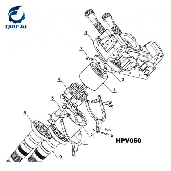 Kit de reparo da bomba hidráulica principal HPV145 para escavadeira Hitachi EX300-3