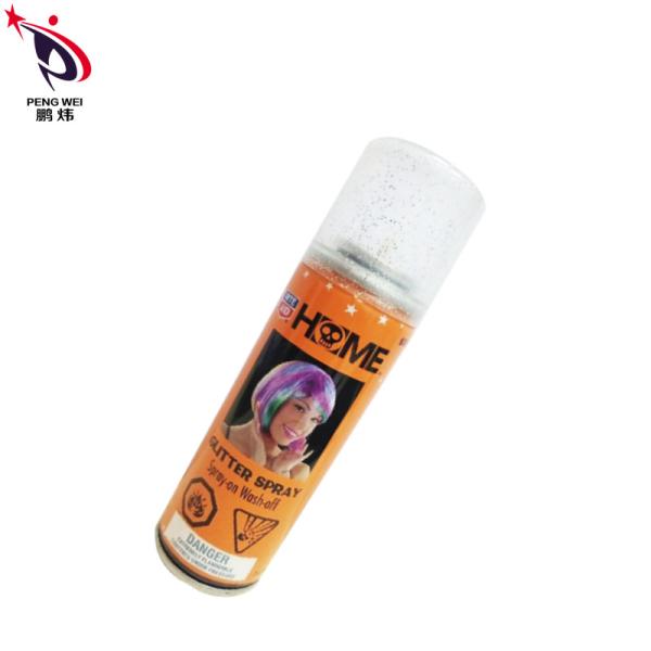 85g Nontoxic Glitter Spray Paint For Hair , Multicolor Glitter Hair Spray Halloween