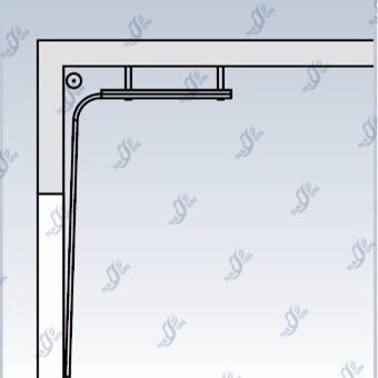 ПК двери OEM дверь Windows полностью прозрачного промышленного секционного автоматического алюминиевая секционная