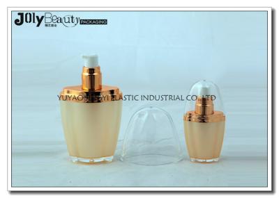 Golden Transparent Empty Lotion Bottles Hand Cream Pump Bottle PMMA