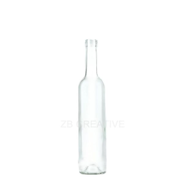 500ml Mid Size Bordeaux Green Wine Bottles Cork Top For Table Wine 385g 1404K-7