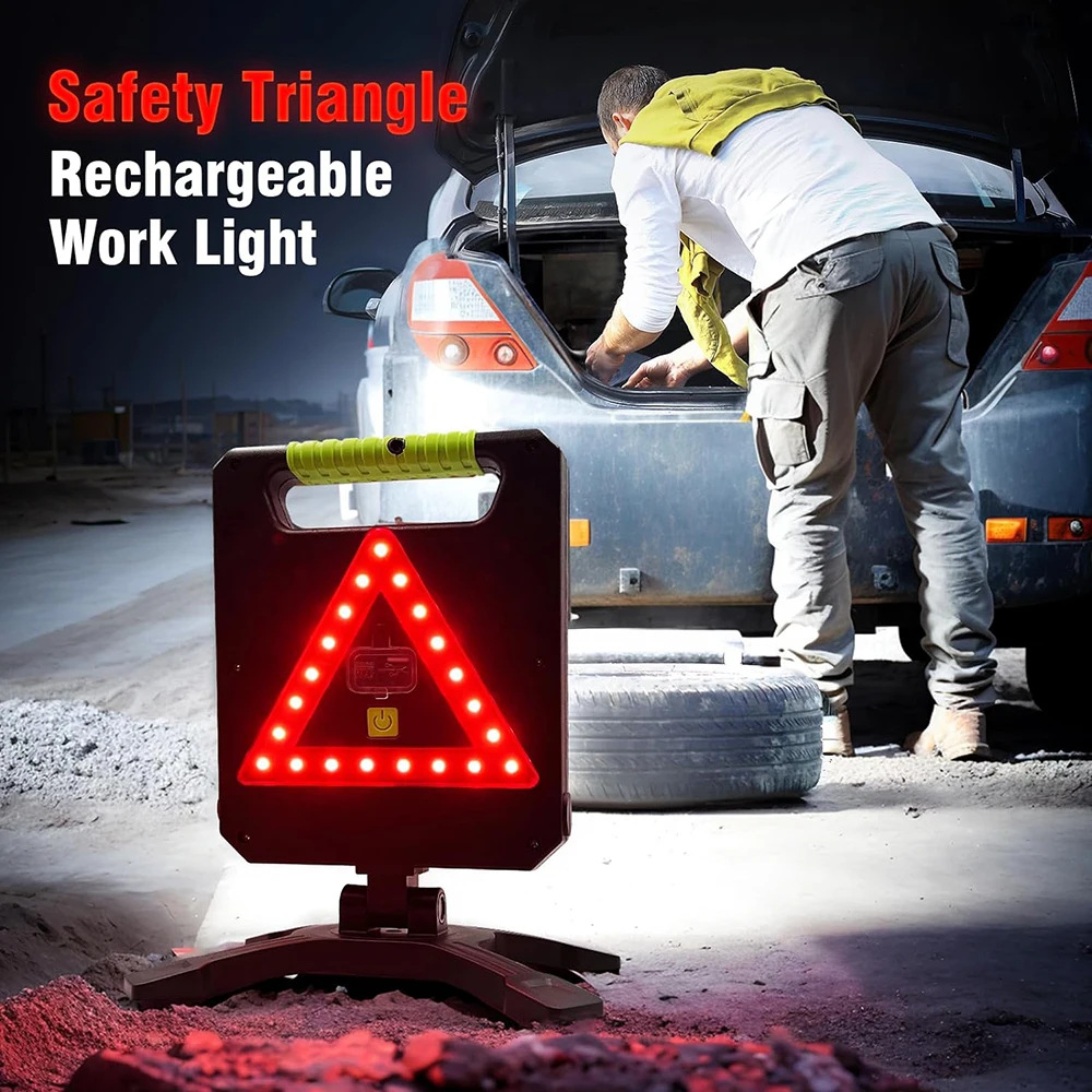2025 Hot Sale Three-page Lamp Rotating Folding Mobile Charging Strong Magnetic Adsorption Car Inspection Lighting Work Lamp COB