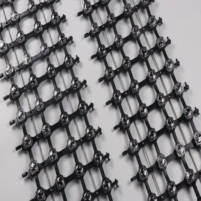 Flexible Led Mesh Screen Curtain Transparent Display for Waterproof Commercial LED Facade Grid Screen