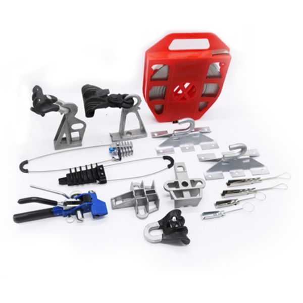 Нержавеющей стали струбцины анкера кабеля металла оптического волокна натяжение ленты надземной соединяя