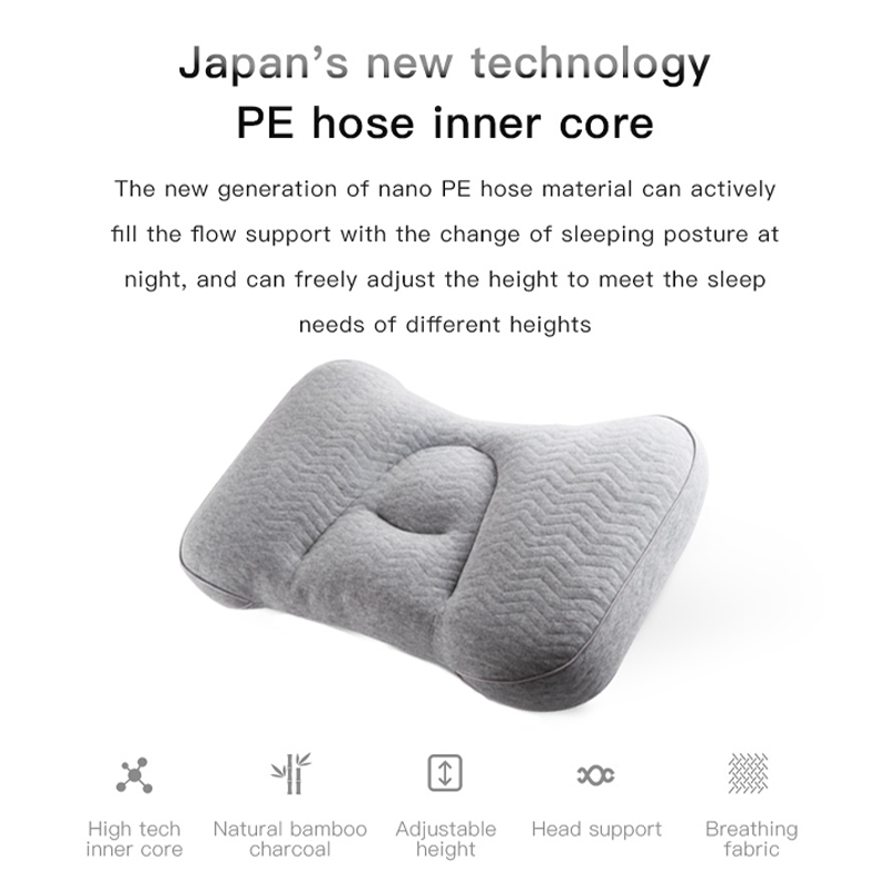 Polyester/Cotton Orthopedic Neck Support Pillow for Better Sleep and Pain Relief