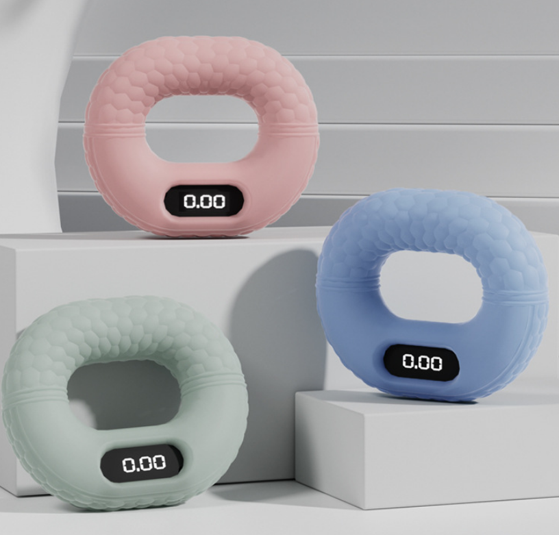 Упражнения многоцветный силиконовый ручной захват укрепляющий кольцо для домашнего тренажера