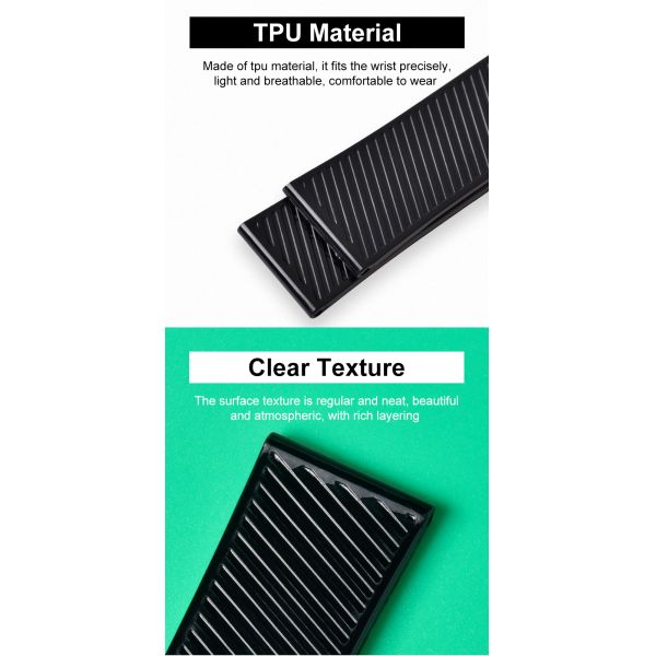 Ремешок для часов TPU Яблока, ремешки для часов замены силикона спорта