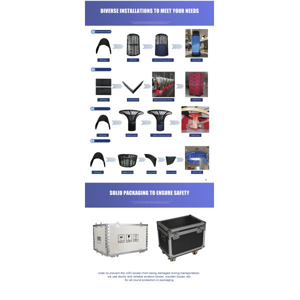 3D Immersive Interaction LED Time Tunnel Screen Curved Micro LED Display
