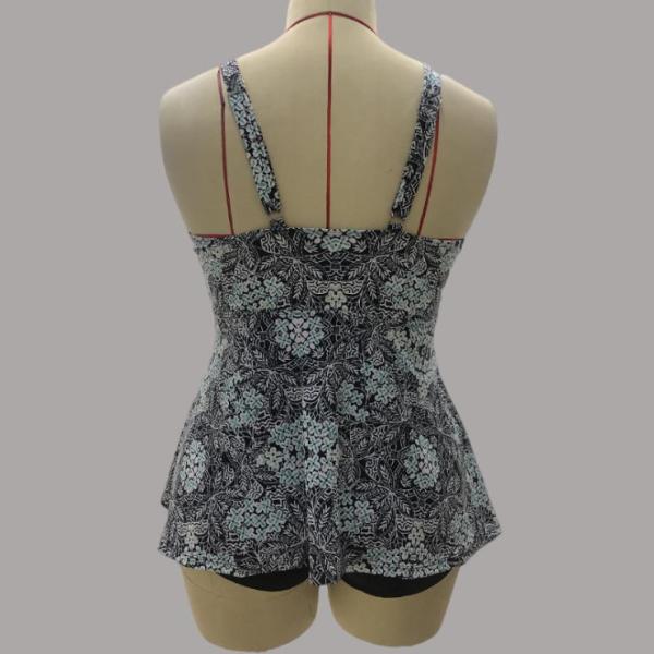 High Quality Plus Size Printed Swimwear Women Beachwear 2 Piece Swimsuit