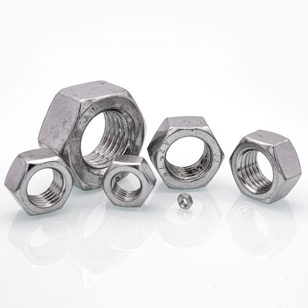 Grade Ss 304 Hex Nut Hexagon Slotted Machine Thread Nut For Corrosion Resistance M16 Stainless Nut