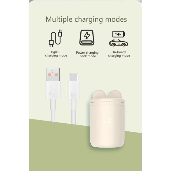 Appareil électrique à moteur sur le pouce Bouteille de bébé chauffeur PVC gratuit chauffage lait maternel sur le pouce