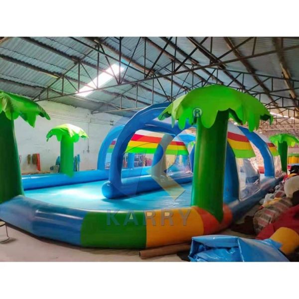 Kids and Adults Inflatable Tent Water Pool with Sun Cover Made of PVC Material