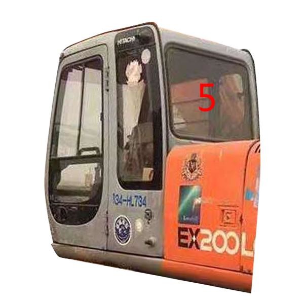 Position NO.5 d'arrière de verre trempé de Glass Cab Window d'excavatrice de