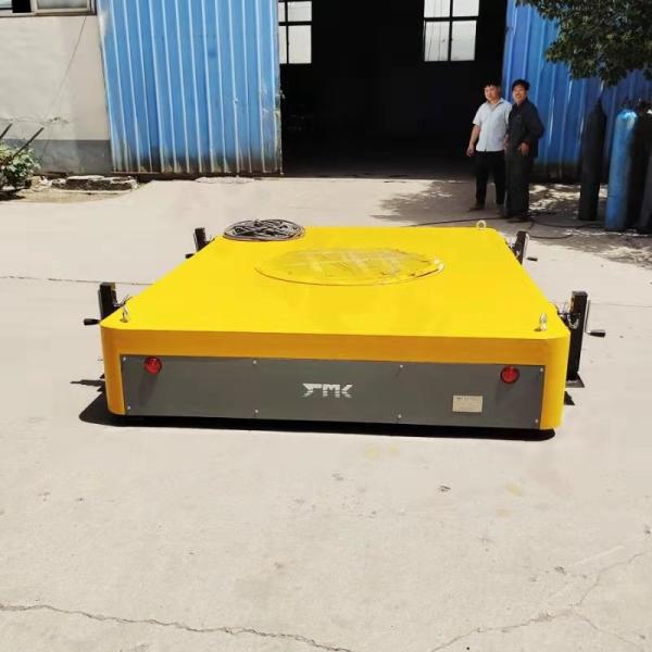 Carro hidráulico manual de transferência da bateria, trole de transferência do material de placa 5T de aço