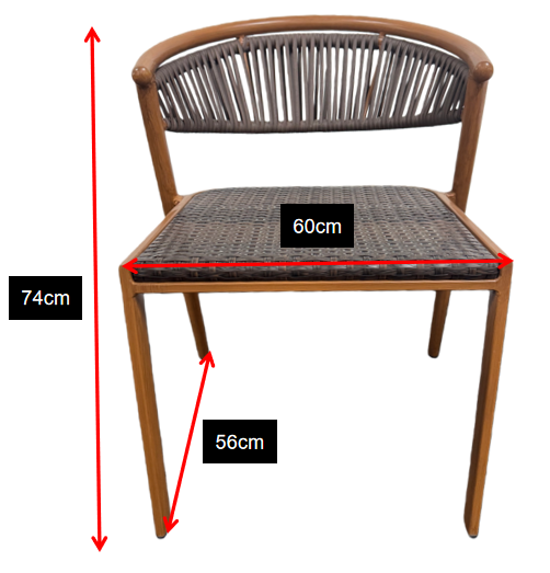 Yoshen Stackable Outdoor Lounge Chair PE Rattan Aluminum Frame for Patio Garden Villa