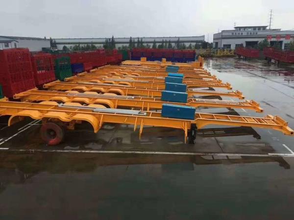 Secure And Durable ABS Brake Skeleton Container Semi Trailer With 4/12 Twist Locks