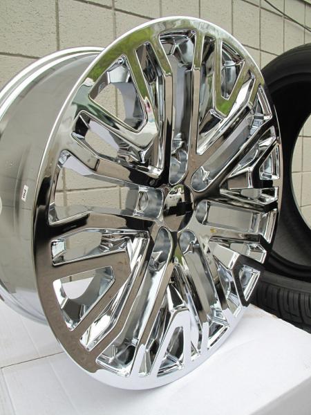 5906 B 20 Chrome GMC Replica Wheels Set Yukon Sierra Suv Factory Style