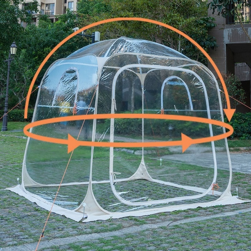 Branding Custom Viewing Tent Constructed From PVC Fabric Ideal For Outdoor Events Exhibitions And Corporate Promotions