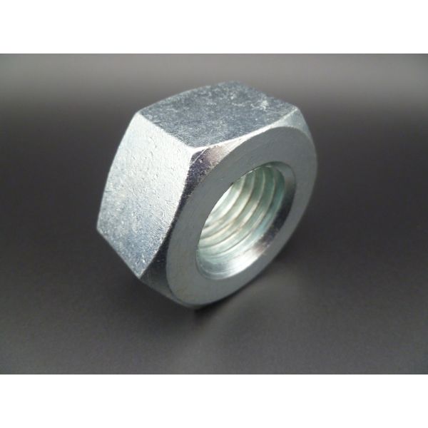 M8-1.25 DIN 934 Zinc Finish Steel Class 8 Hex Nut (HEXAGON FULL NUT)