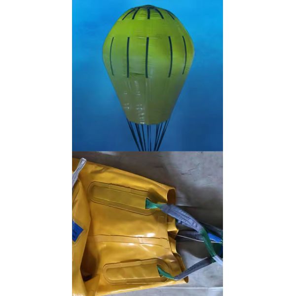 Bolsas de flotabilidad marinas comerciales Bolsas de elevación aérea con paracaídas submarinas