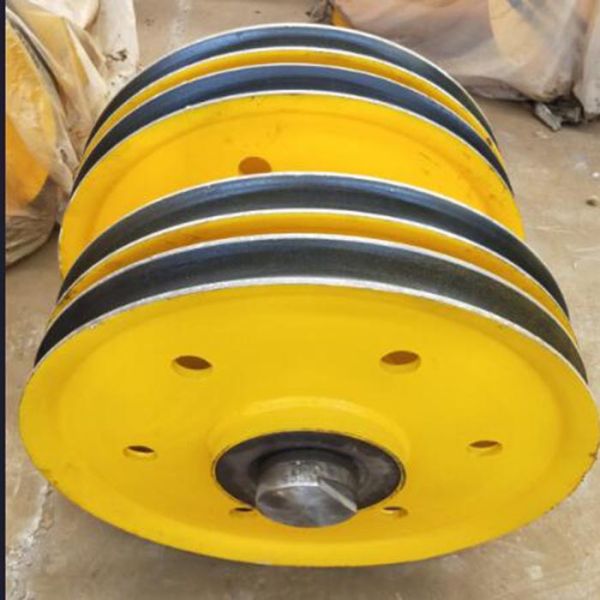 Wear Resistance Stainless Steel Wire Rope Sheaves , Wire Rope Pulley Wheels