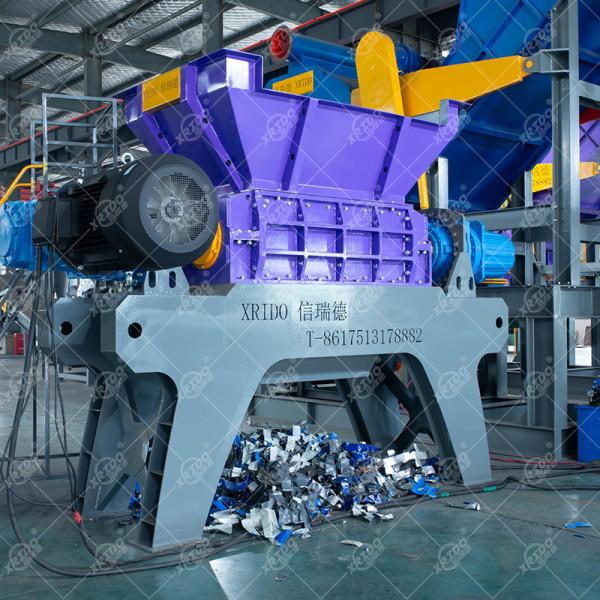 Xrido Aluminum Shredder Machine for Metal Plastic Wood Recycling