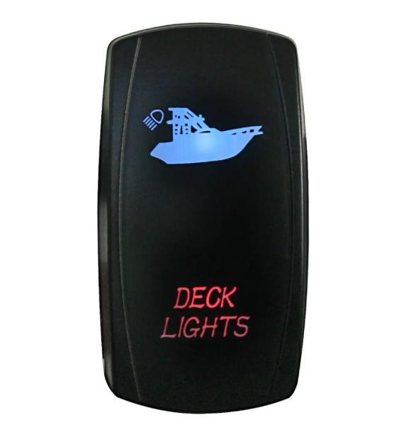 Automotive IP67 12 Volt Mini Rocker Switch Blue Led 5 Pin Driving Lights