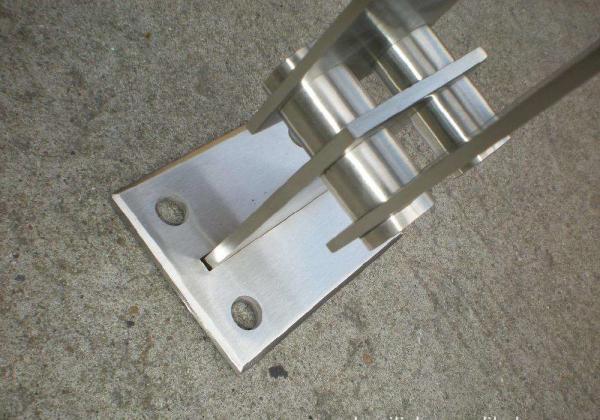 Stainless steel glass/rod balustrade posts satin /mirror finish