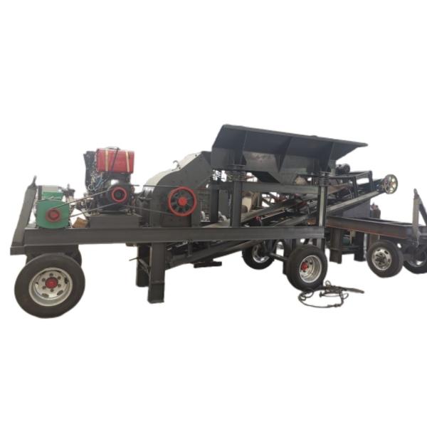 PC400x300 PC600x400 modelos 8 10 motor diesel de capacidade de 15tph mobilidade de martelo triturador moinho para cascalho de vidro cascalho