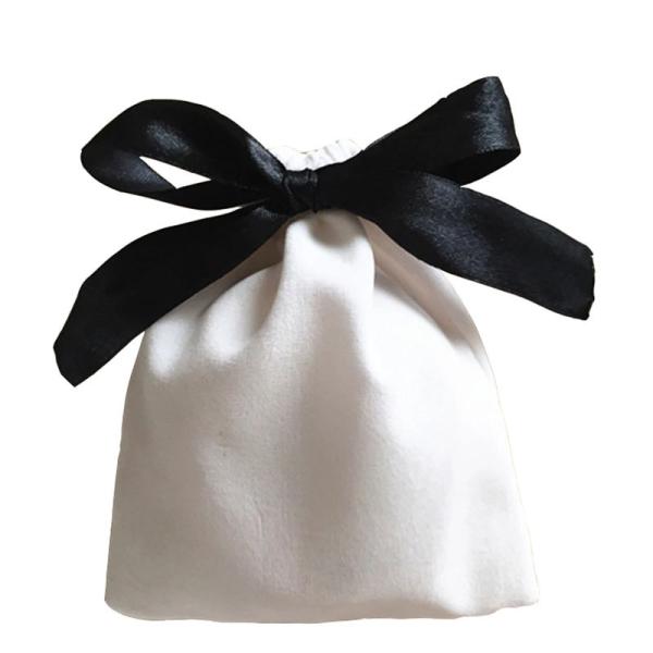 10x12cm Velvet Fabric Drawstring Gift Bags For Jewelry Woven Label