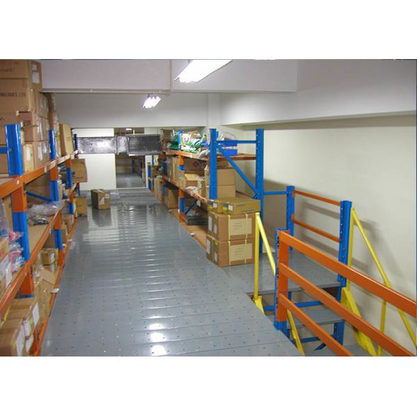 Protección contra la corrosión Sistema de piso de acero de marco de mezanina para fábrica