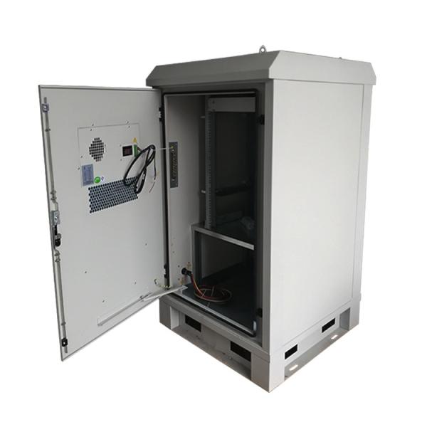IP55 19 Outdoor Telecom Cabinet , Outdoor Network Rack Enclosure