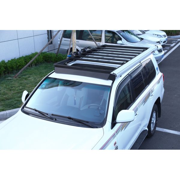 Black Powder Coating Car Roof Racks for Toyota LC150 LC200 LC300 Perfect for Camping