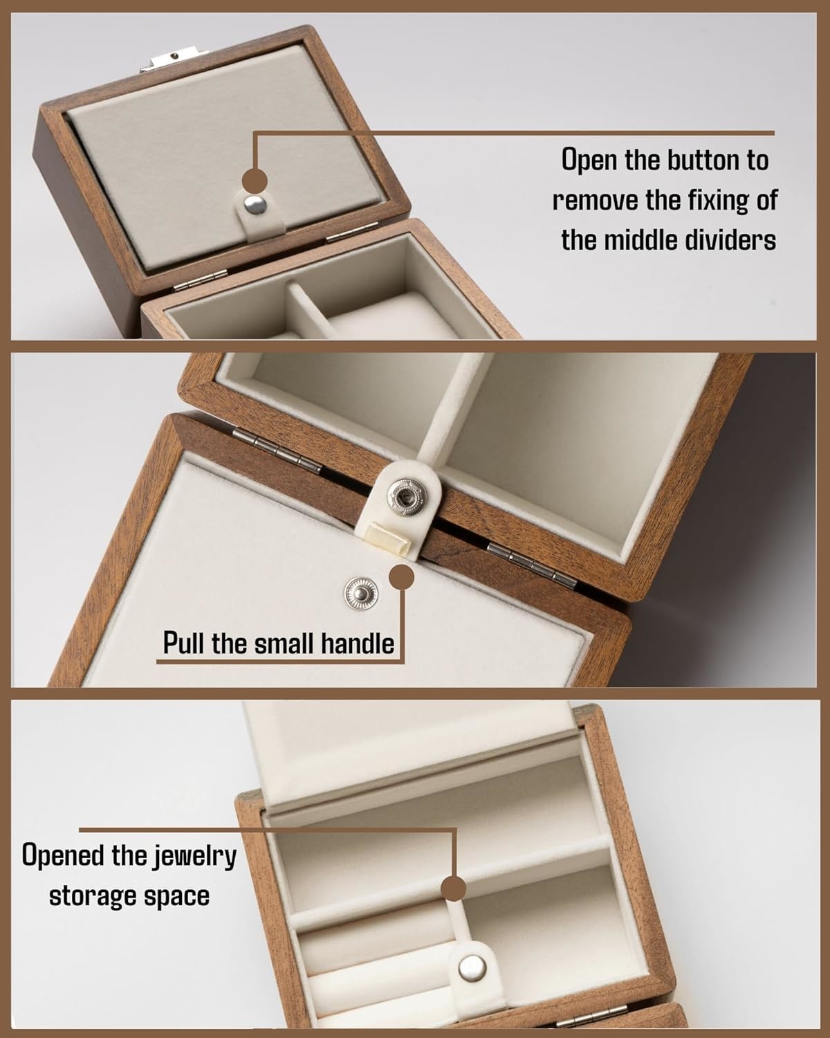 Коробка для часов, чемодан для мужчин, деревянные часы и ювелирные украшения для женщин, портативная защита 2-слотный ватч