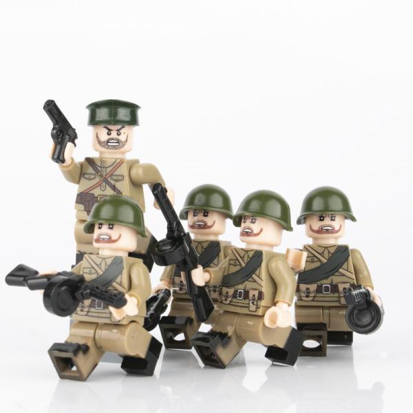 MOC military soldiers WW2 soviet officers army mini figures compatible with legoinglys