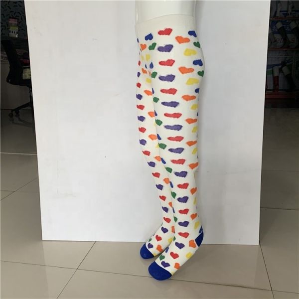 Top Selling Girls Spring Printed Baby Tights Beauty Tights with Needle Detection