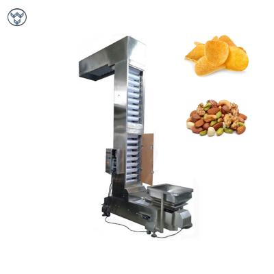 304SS Food Grade Z Shape Bucket Conveyor Vertical For Grain Rice Almonds