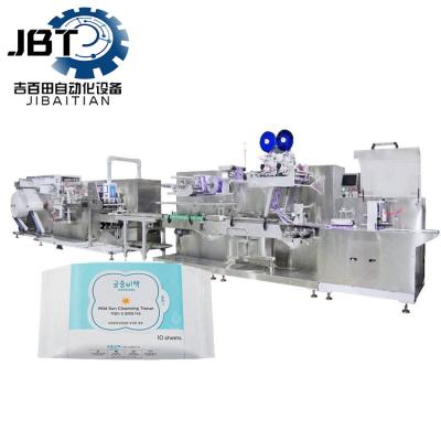 Full Auto Wet Wipes Production Line Speed 160 Packages/min N-fold/Z-fold Types